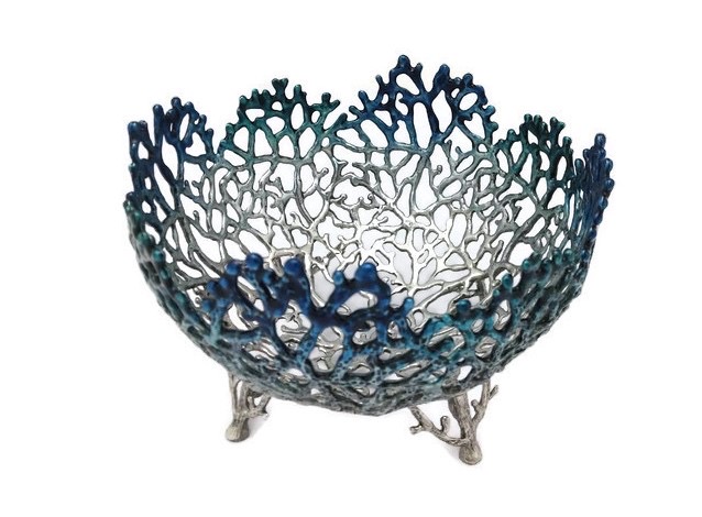 OBJECT BOWL CORAL WITH COLOUR