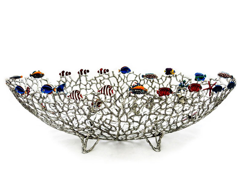 OBJECT BOAT CORAL W/FISH (SIZE B)